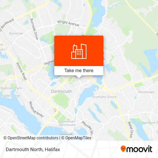 Dartmouth North map