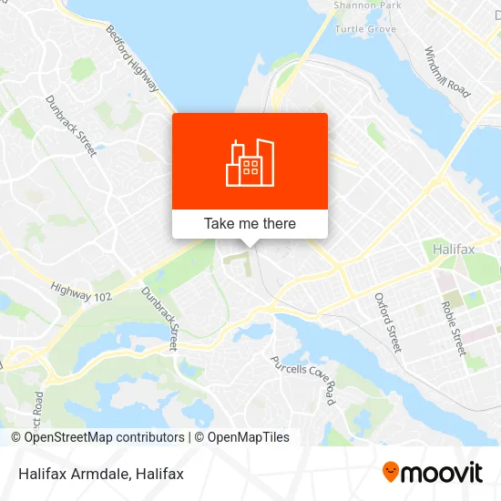 Halifax Armdale map
