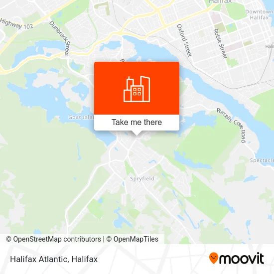 Halifax Atlantic map