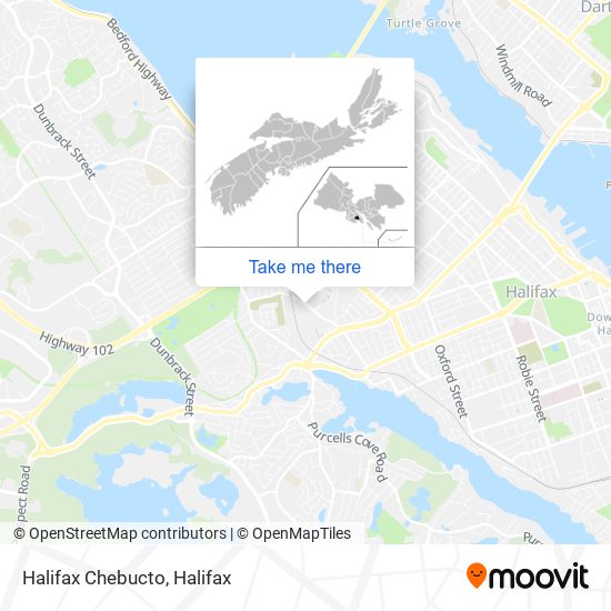 Halifax Chebucto map