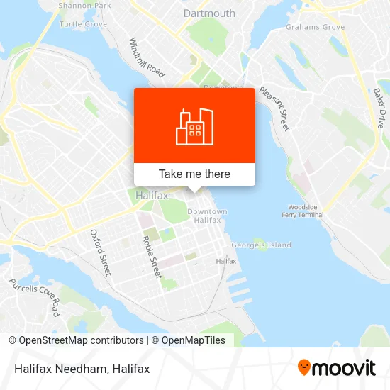 Halifax Needham map