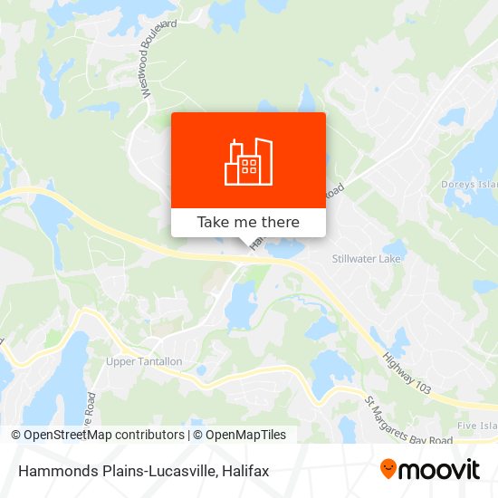 Hammonds Plains-Lucasville map