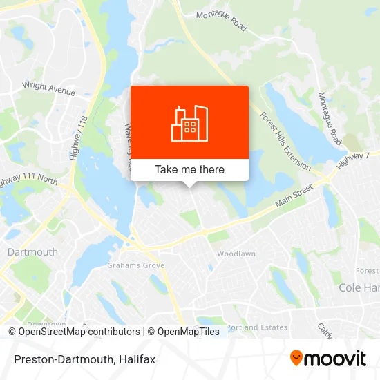 Preston-Dartmouth map