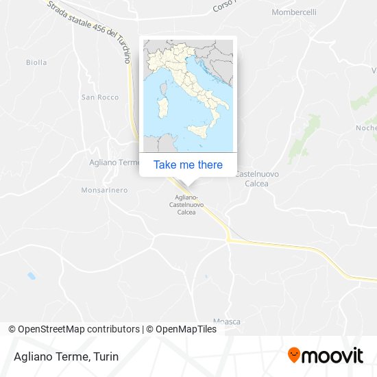 Agliano Terme map