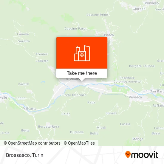 Brossasco map