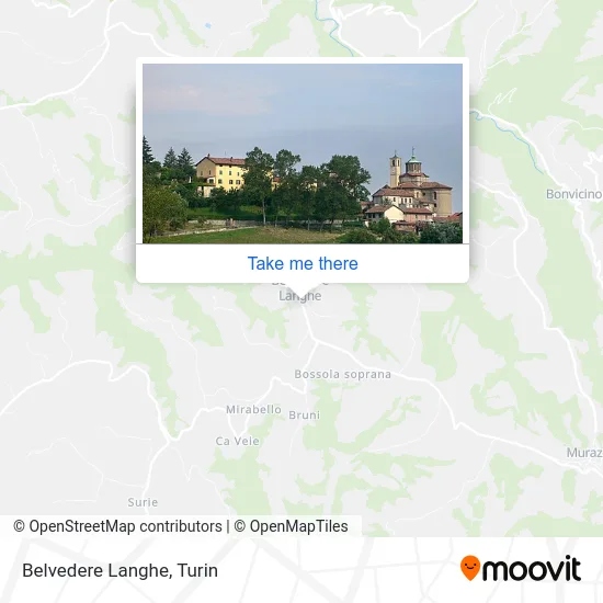 Belvedere Langhe map