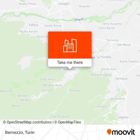 Bernezzo map