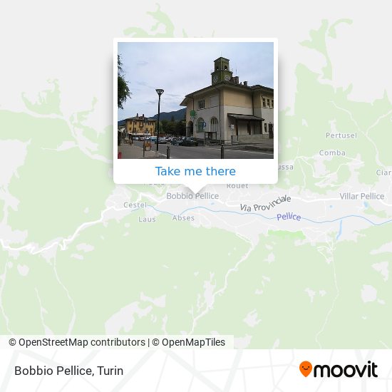 Bobbio Pellice map