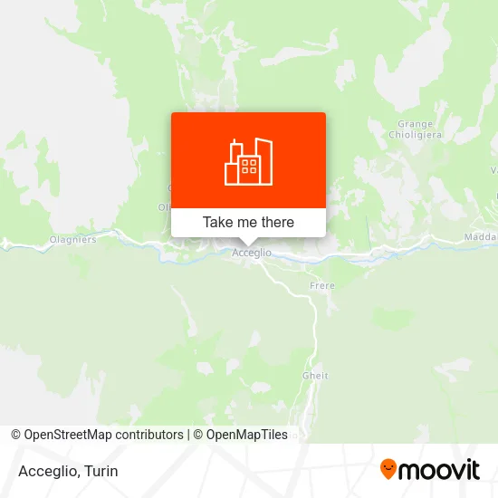 Acceglio map