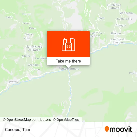 Canosio map