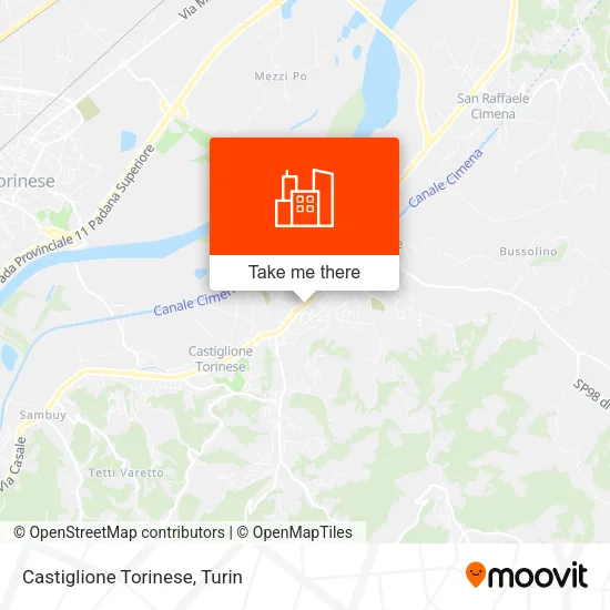 Castiglione Torinese map