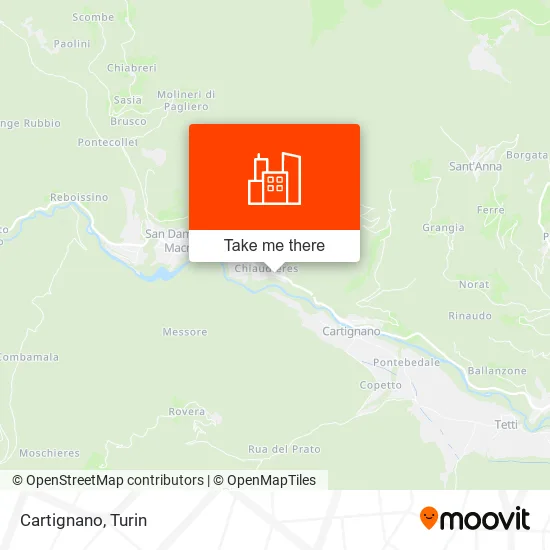 Cartignano map