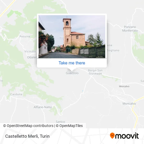 Castelletto Merli map