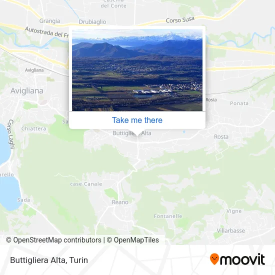 Buttigliera Alta map