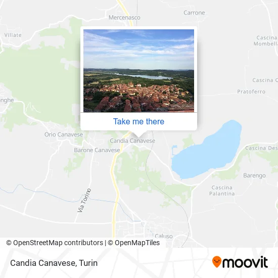 Candia Canavese map