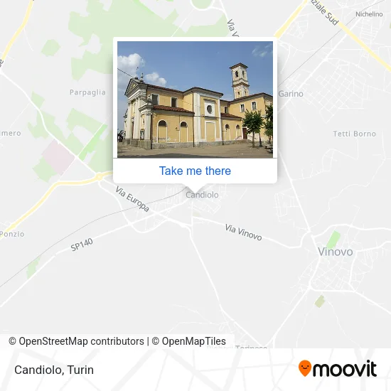 Candiolo map