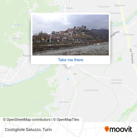 Costigliole Saluzzo map