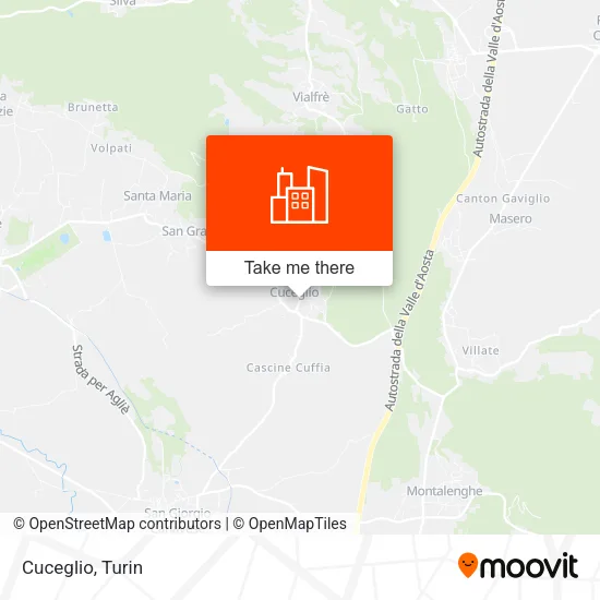 Cuceglio map