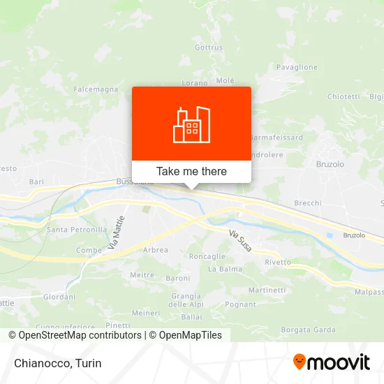 Chianocco map