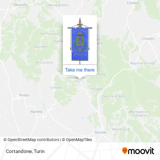 Cortandone map