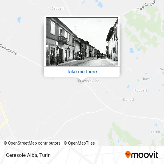Ceresole Alba map