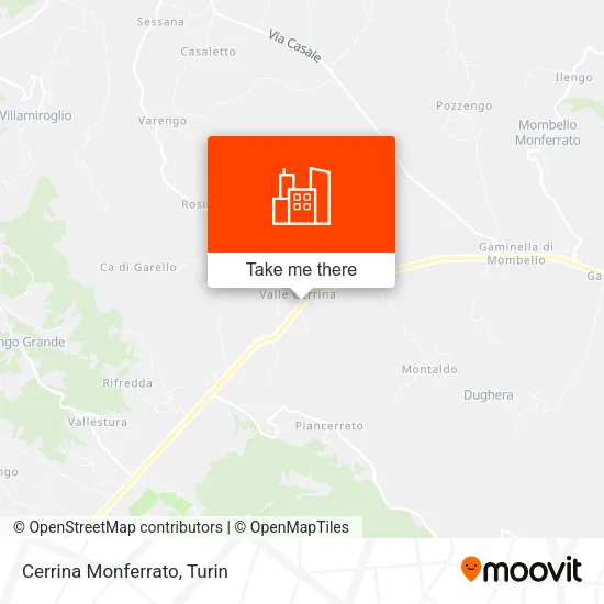 Cerrina Monferrato map