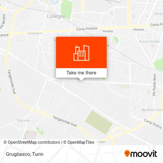 Grugliasco map