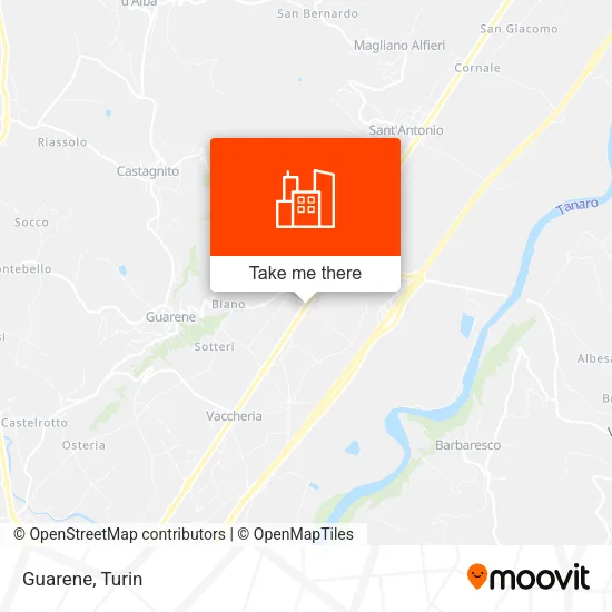 Guarene map