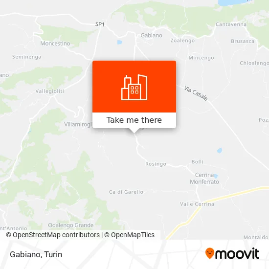 Gabiano map