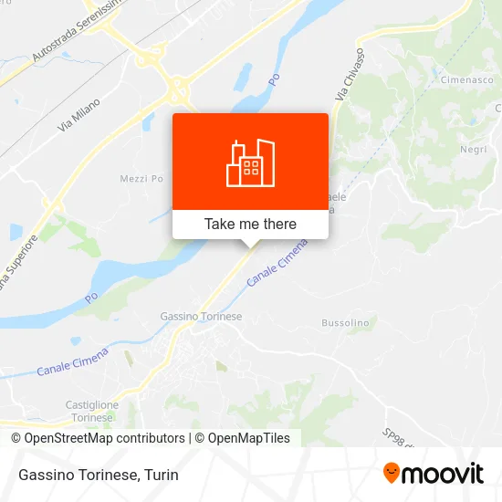 Gassino Torinese map
