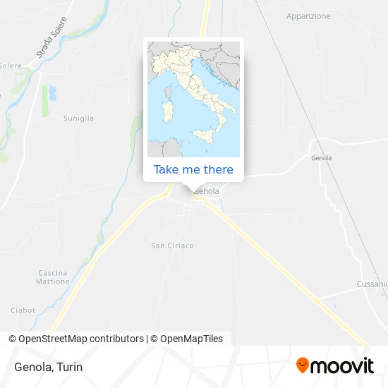 Genola map
