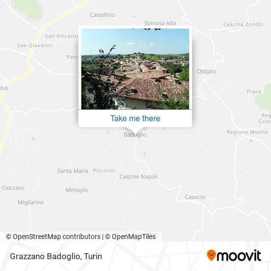 Grazzano Badoglio map