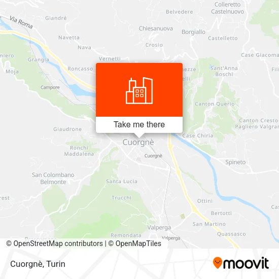 Cuorgnè map