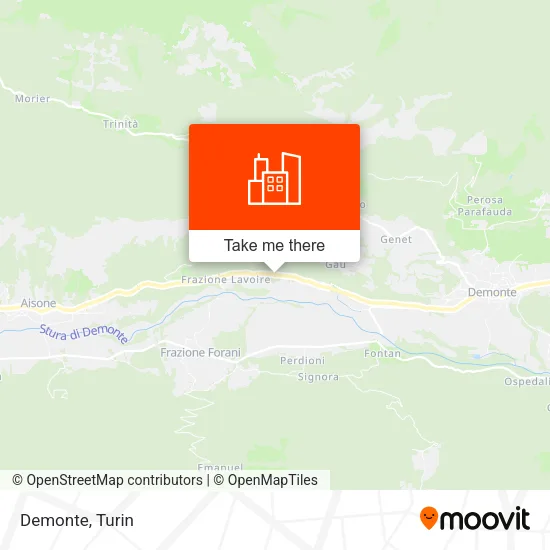 Demonte map