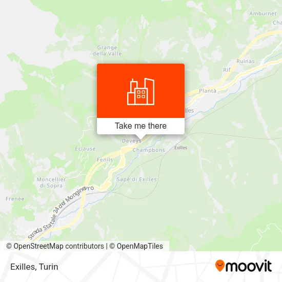 Exilles map
