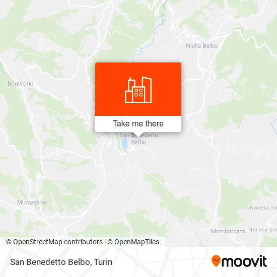 San Benedetto Belbo map