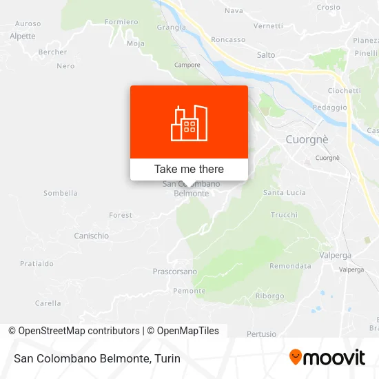 San Colombano Belmonte map