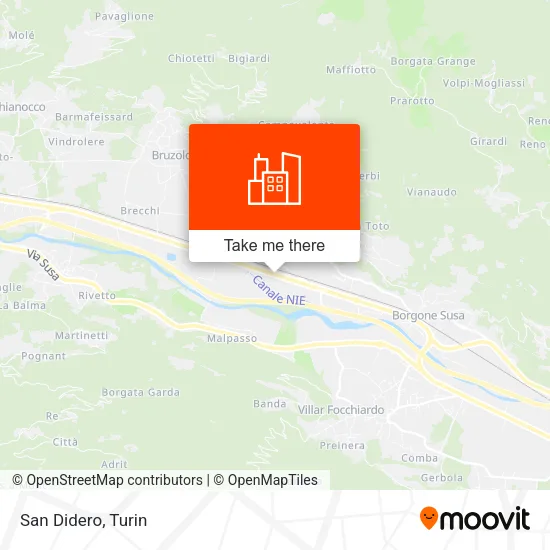 San Didero map