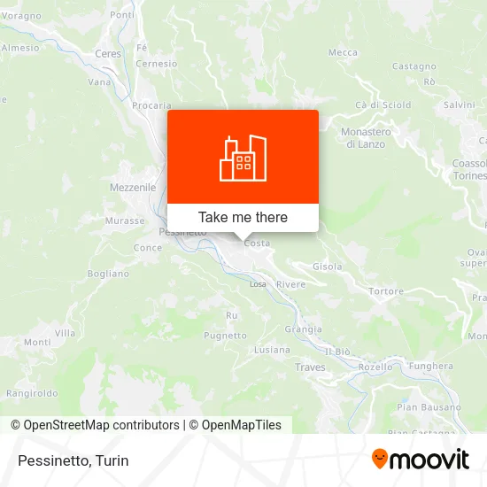 Pessinetto map