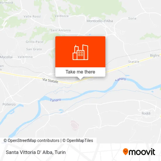 Santa Vittoria D' Alba map