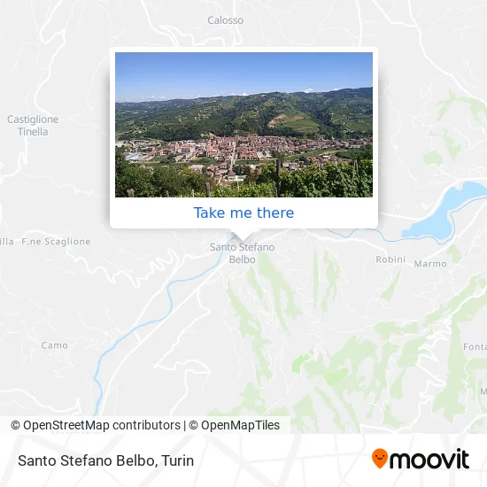 Santo Stefano Belbo map