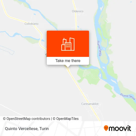 Quinto Vercellese map