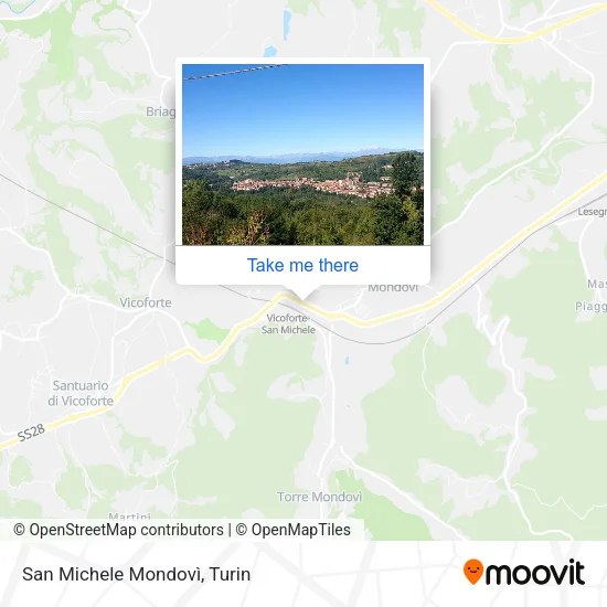 San Michele Mondovì map