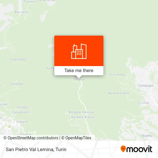 San Pietro Val Lemina map