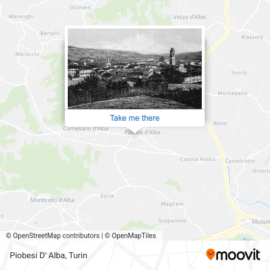 Piobesi D' Alba map