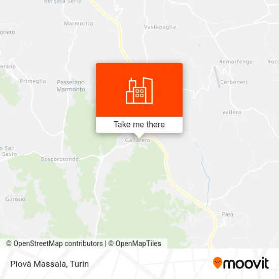 Piovà Massaia map
