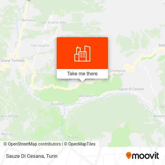 Sauze Di Cesana map