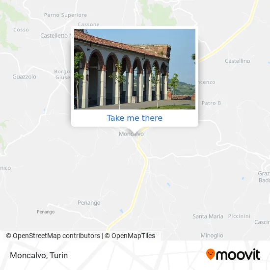 Moncalvo map