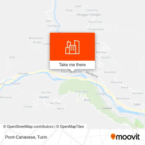 Pont-Canavese map