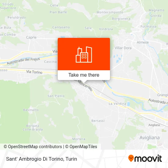 Sant' Ambrogio Di Torino map